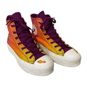 Rare HTF Converse All Star Chuck Taylor Platform Day of the Dead High Tops